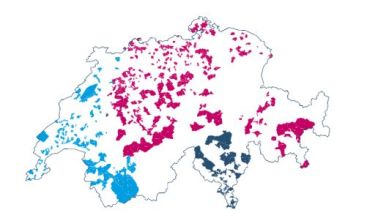 Cartina svizzera dei Comuni easyvote