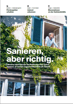 Broschüre ≪Sanieren, aber richtig.≫
