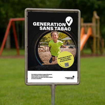 Campagne contre le littering de cigarettes et pour des places de jeux sans tabac